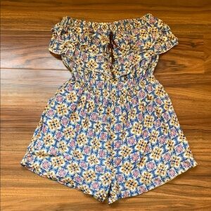 Colorful Strapless Romper